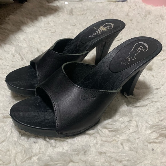 vintage candies shoes wooden heels